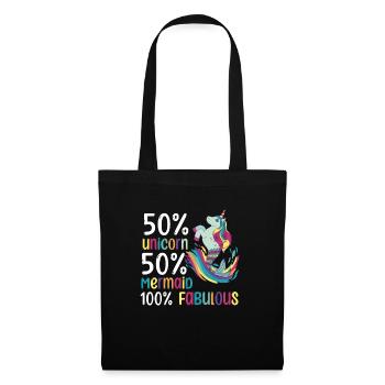 LGBTQ Einhorn Pride Month - Stoffbeutel - Schwarz - Vorne