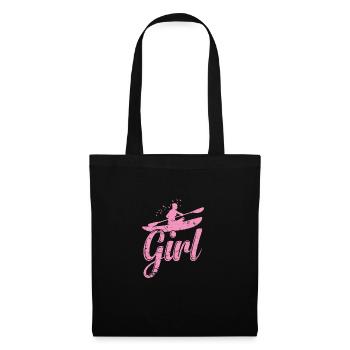 Kayak Girl Water Paddle Boat Canoeing - Tote Bag - black - Front