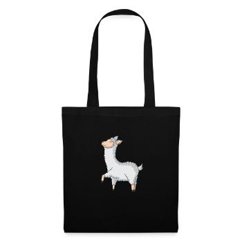 Happy, relaxed llama - Tote Bag - black - Front