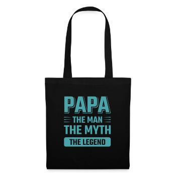 Dad A Man A Legend Funny Dad Sayings - Tote Bag - black - Front