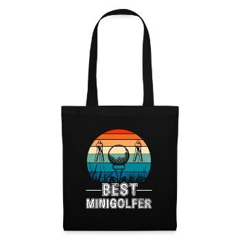 Le meilleur sport de golf pour minigolfeur - Sac en tissu - noir - Devant