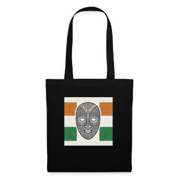 Côte d’Ivoire, Afrique de l’Ouest, Eléphant, Ivoirien - Sac en tissu - noir - Devant