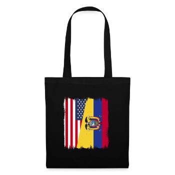 Ecuador Quito Guayaquil Ecuadorianische - Stoffbeutel - Schwarz - Vorne