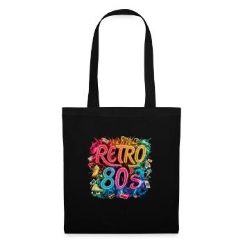 I Love The 80s für alle die 80s lieben - Stoffbeutel - Schwarz - Vorne