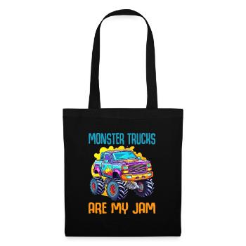 Monster Trucks Are My Jam funny Truck Cars Quotes - Tote Bag - black - Front