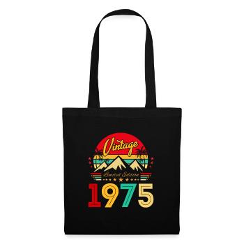 Retro Vintage Limited Edition Born in 1975 - Stoffbeutel - Schwarz - Vorne