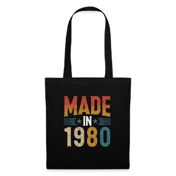 Made in 1980 Birthday 45 Years 45 Jahre Geburtstag - Tote Bag - black - Front