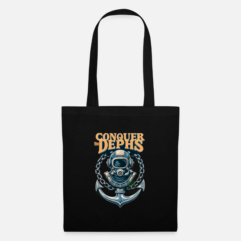 Conquer The Dephs - Stoffbeutel - Schwarz
