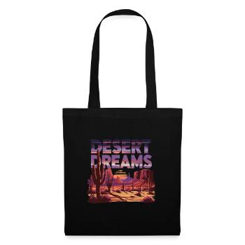 Desert Dreams Wüste Sand Sandwüste für einen - Stoffbeutel - Schwarz - Vorne