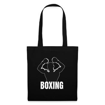 Boxing für einen Boxer für einen Boxer und Box - Stoffbeutel - Schwarz - Vorne