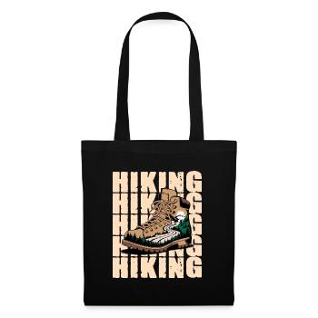 Explore the mountains with your hiking boots - Tote Bag - black - Front