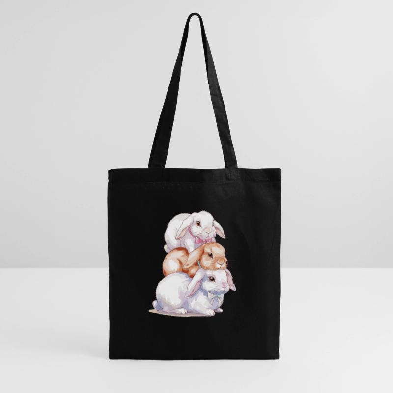 Cute Rabbit Stack for Rabbit Lovers Tote Bag