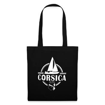 Segelboot Insel Korsica Sailboat Corsica France - Stoffbeutel - Schwarz - Vorne