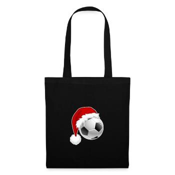 Footballeurs Noël design football chapeau de Noël - Sac en tissu - noir - Devant