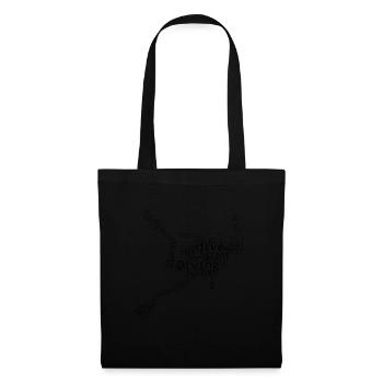 Free Dive Herren Tauchen Diver Scuba Diver - Stoffbeutel - Schwarz - Vorne