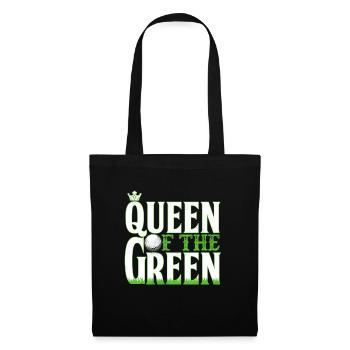 Golf drôle reine du golf vert - Sac en tissu - noir - Devant