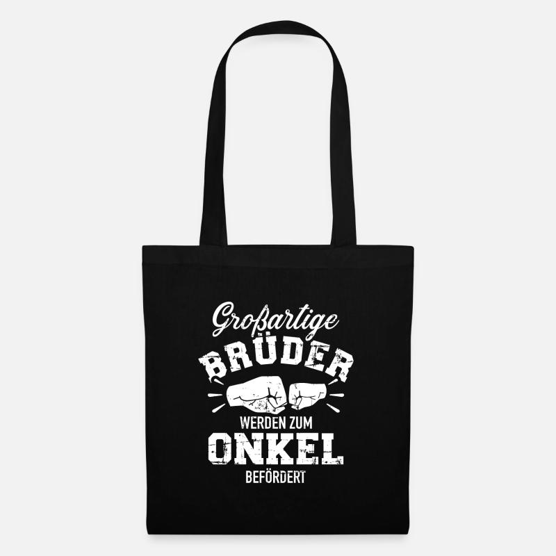Onkel - Stoffbeutel - Schwarz