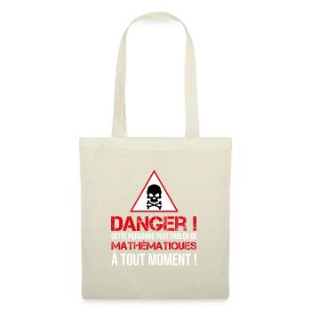 Cette personne peut parler de math à tout moment ! - Sac en tissu - nature - Devant