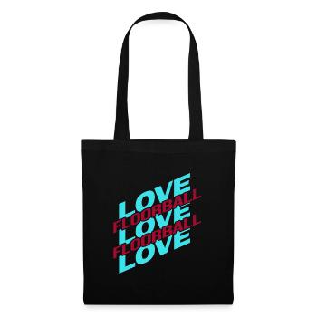 Floorball floorball unihoc « Floorball-love » - Sac en tissu - noir - Devant