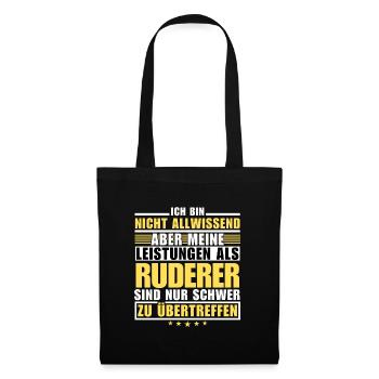 Unsurpassed performance as a rower - Tote Bag - black - Front