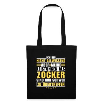 Unrivalled performance as a gamer - Tote Bag - black - Front