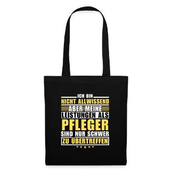 Unsurpassed performance as a caregiver - Tote Bag - black - Front