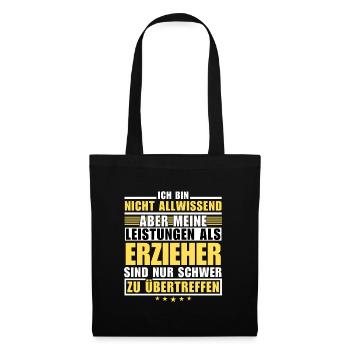 Unsurpassed performance as an educator - Tote Bag - black - Front