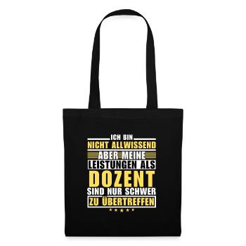 Unmatched performance as a lecturer - Tote Bag - black - Front