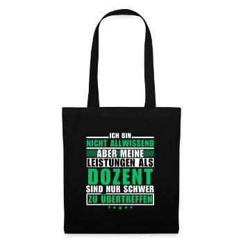 Unmatched performance as a lecturer - Tote Bag - black - Front