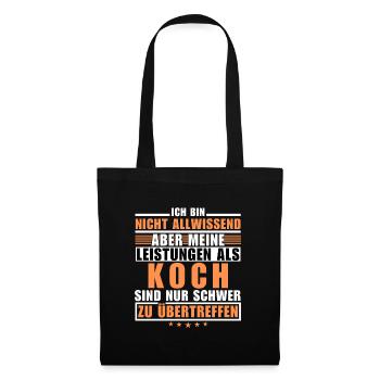 Unmatched performance as a chef - Tote Bag - black - Front