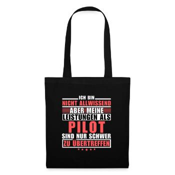 Des performances inégalées en tant que pilote - Sac en tissu - noir - Devant