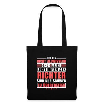 Unsurpassed performance as a judge - Tote Bag - black - Front