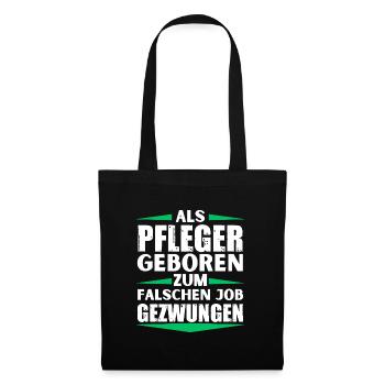 Nurse landed in the wrong job - Tote Bag - black - Front