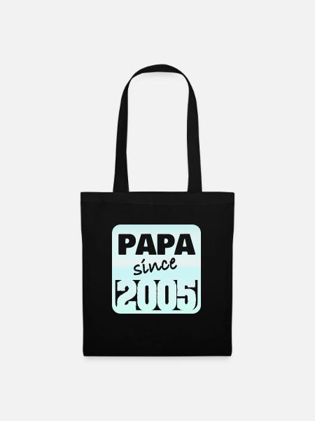 Papa 2005 - Stoffbeutel - Schwarz