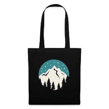 Thé douillet pour la saison d'hiver au design - Sac en tissu - noir - Devant