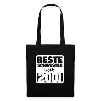 Geschwister 2001 - Stoffbeutel - Schwarz - Vorne