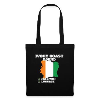 Ivory Coast Bound Country Travel Ivorian Flag - Tote Bag - black - Front