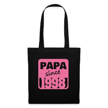 Vater 1998 - Stoffbeutel - Schwarz - Vorne