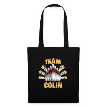 Geschenk für Colin - Stoffbeutel - Schwarz - Vorne