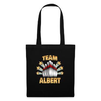 Bowling Albert - Stoffbeutel - Schwarz - Vorne
