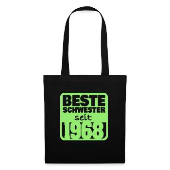 Geschwister 1968 - Stoffbeutel - Schwarz - Vorne