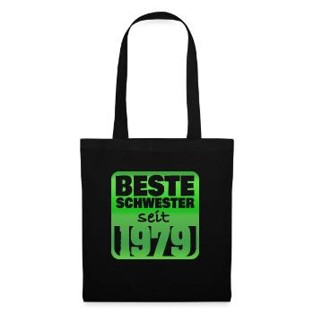 Geschwister 1979 - Stoffbeutel - Schwarz - Vorne