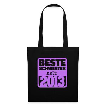 Geschwister 2013 - Stoffbeutel - Schwarz - Vorne