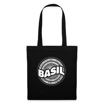 Geschenkidee Basil - Stoffbeutel - Schwarz - Vorne