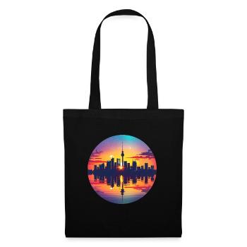 Horizon alimentaire - Sac en tissu - noir - Devant