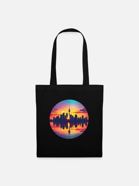 Essen Skyline - Stoffbeutel - Schwarz
