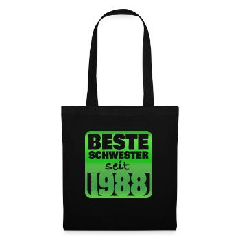 Soeur 1988 - Sac en tissu - noir - Devant