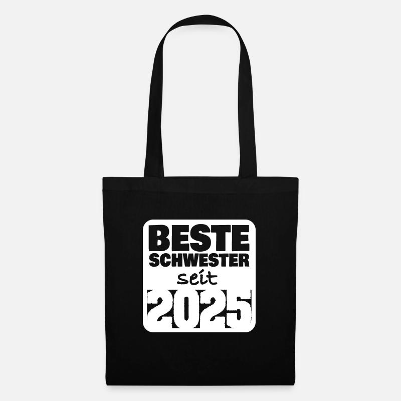 Geschwister 2025 - Stoffbeutel - Schwarz