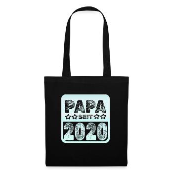 Papa 2020 - Stoffbeutel - Schwarz - Vorne