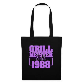 Grillen 1988 - Stoffbeutel - Schwarz - Vorne